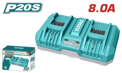 Total P20S Dual battery charger 8.0AH TFCLI2082