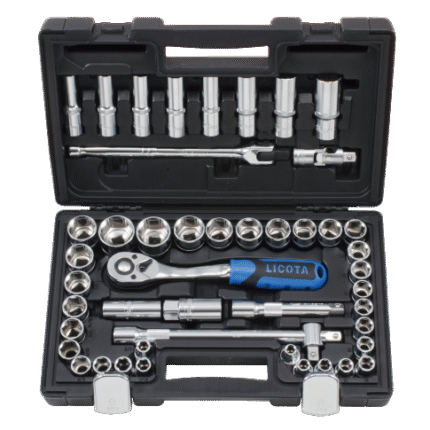 LICOTA MADE IN TAIWAN 47PCS 1/2" DR. SOCKET SET BLOW CASE  INCH & MM SIZE