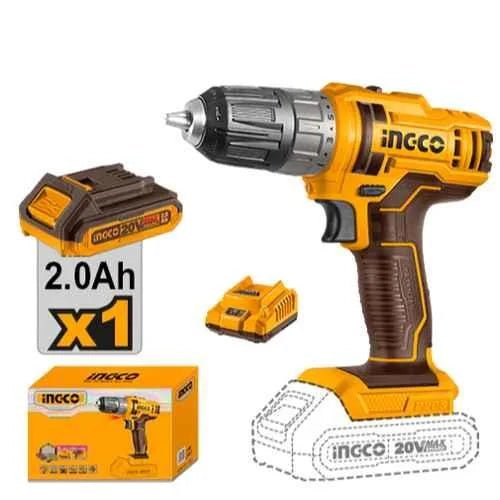 INGCO 20v Cordless Drill ( WITH Battery & charger) CDLI200518 1 CDLI200518 CDLI200518 My Store