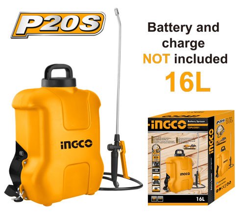 INGCO 20V Cordless Sprayer 16L (WITHOUT Battery & Charger) CSPLI2001 1 CSPLI2001 CSPLI2001 My Store