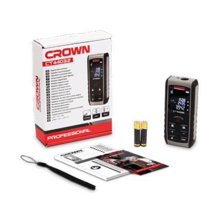 Crown  Laser Measure With Angle Reading 40M LCD Screen