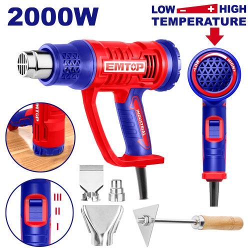 EMTOP 2000W Heat Gun (with temperature knob) EHGN20045 1 EHGN20045 EHGN20045 My Store