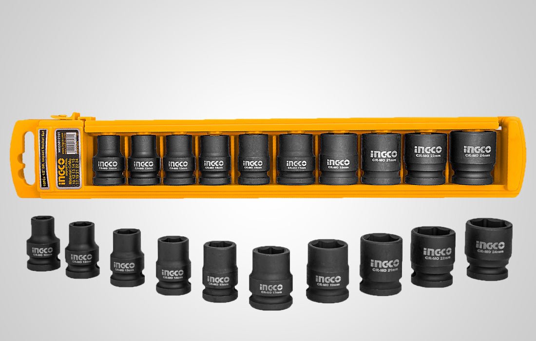 INGCO 10PCS 1/2" impact socket set (10-24mm) HKISSD12101 1 HKISSD12101 6932223b 3bd9 4a64 99b0 c486e60fbc86 HKISSD12101 6932223b 3bd9 4a64 99b0 c486e60fbc86 My Store