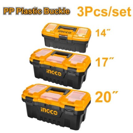 Ingco 3 Plastic Tool Boxes Set PBXK0301