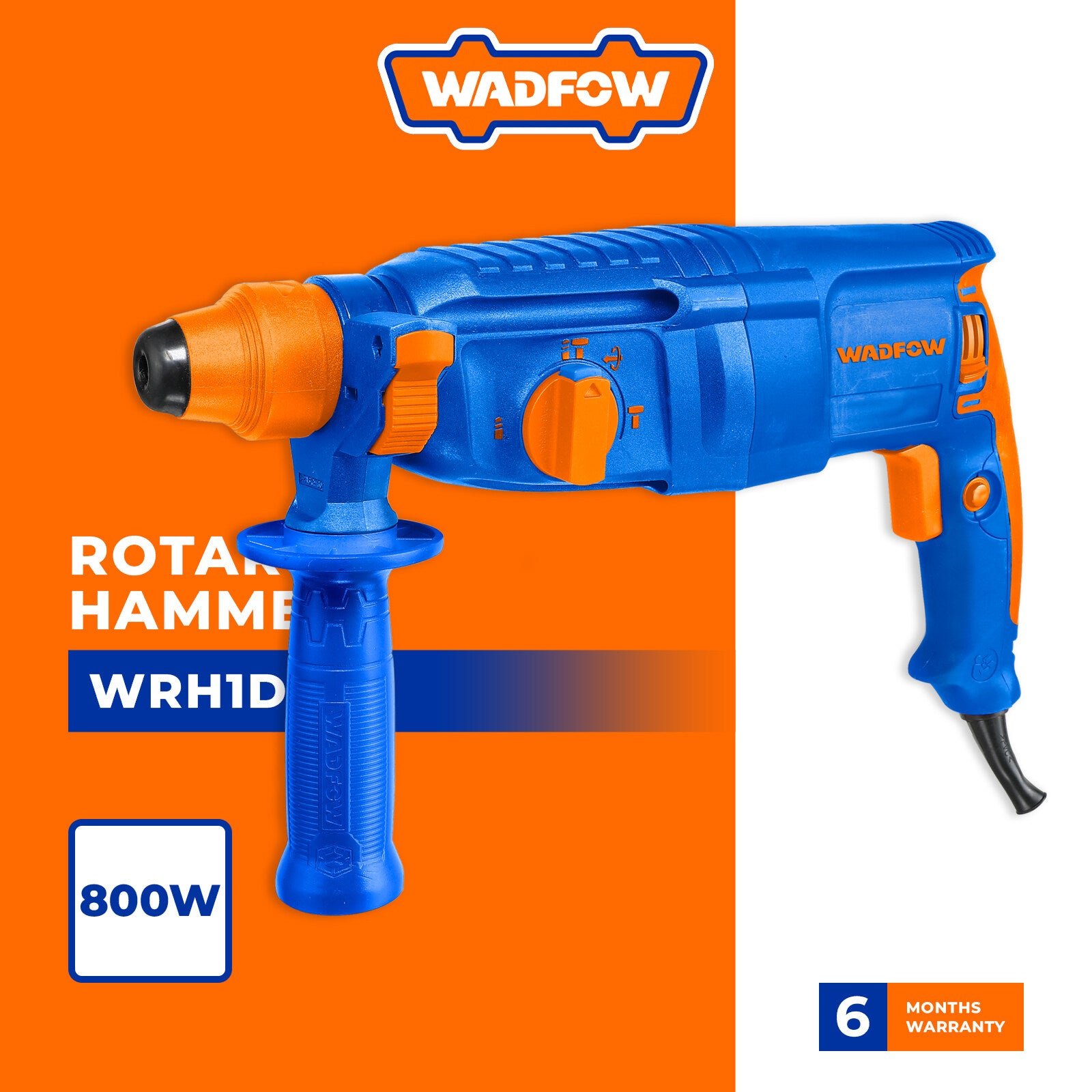 WADFOW 800w Rotary Hammer 26mm WRH1D26 1 WRH1D26 WRH1D26 My Store