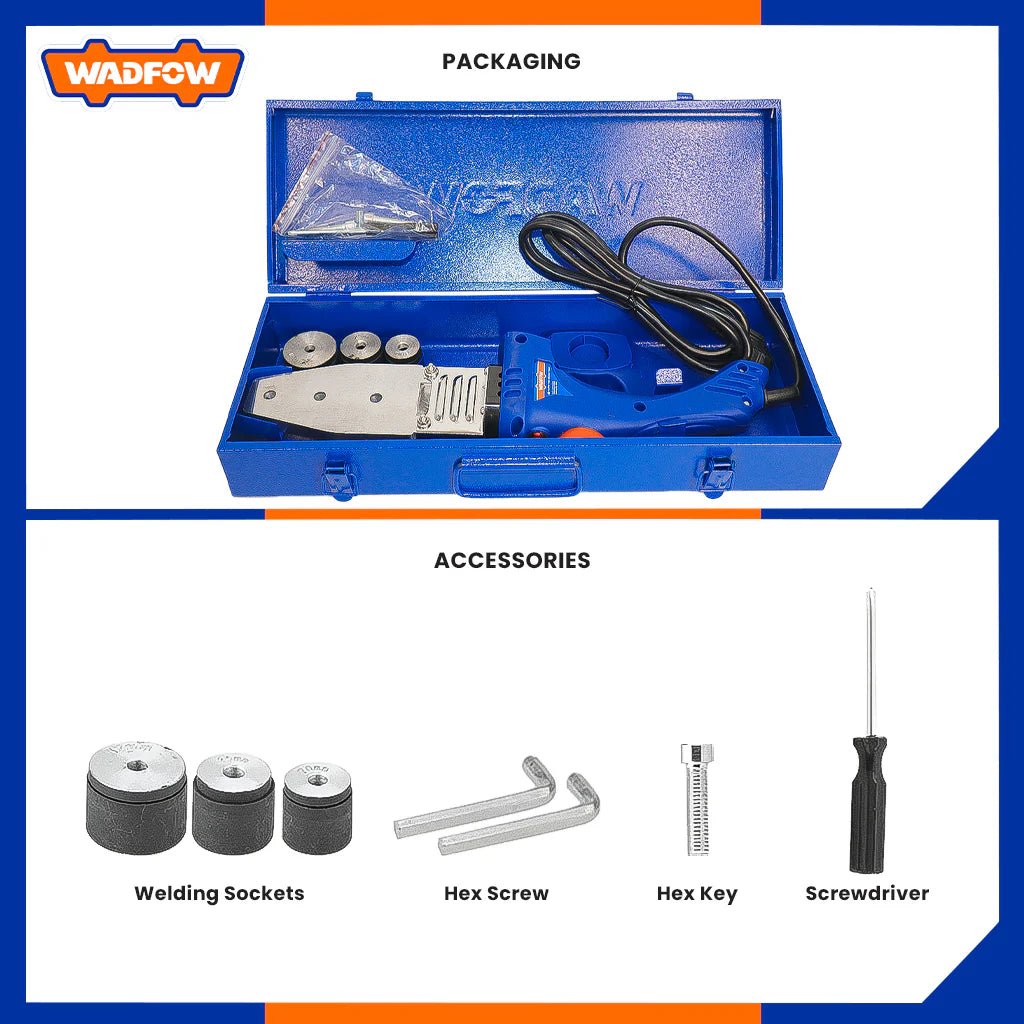WADFOW 800w Plastic Tube Welding Tools WWM1L15 1 WWM1L15 Packagingwaccesorries WWM1L15 Packagingwaccesorries My Store