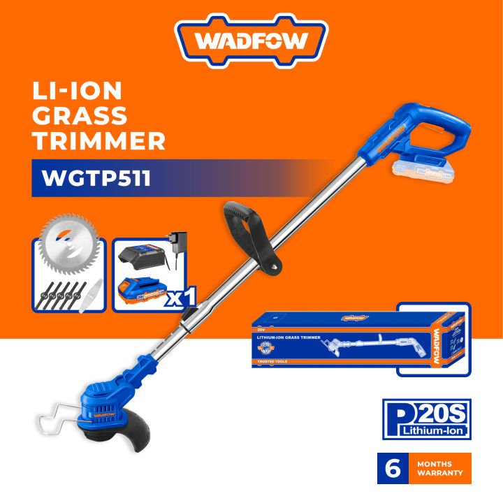 WADFOW 20V Cordless Grass Trimmer (With Battery & Charger) WGTP511 1 My Store