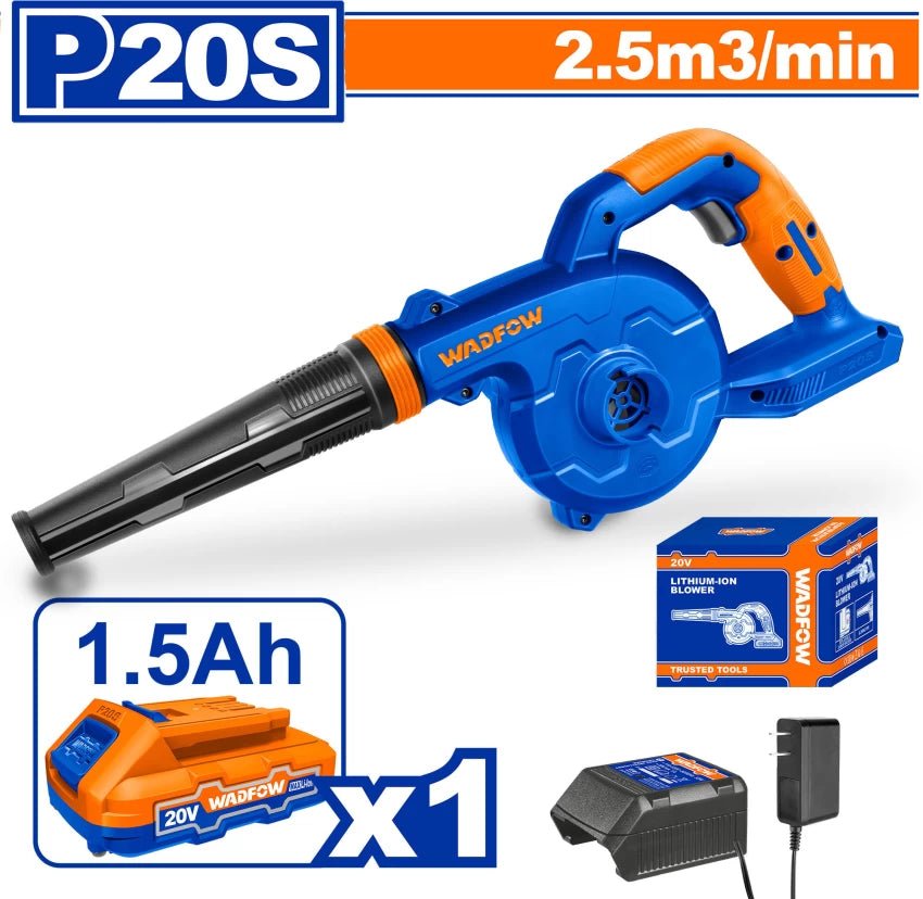 WADFOW 20V Cordless Blower (With Battery & Charger) WBLP511 1 lithium ion blower wadfow original lithium ion blower wadfow original My Store
